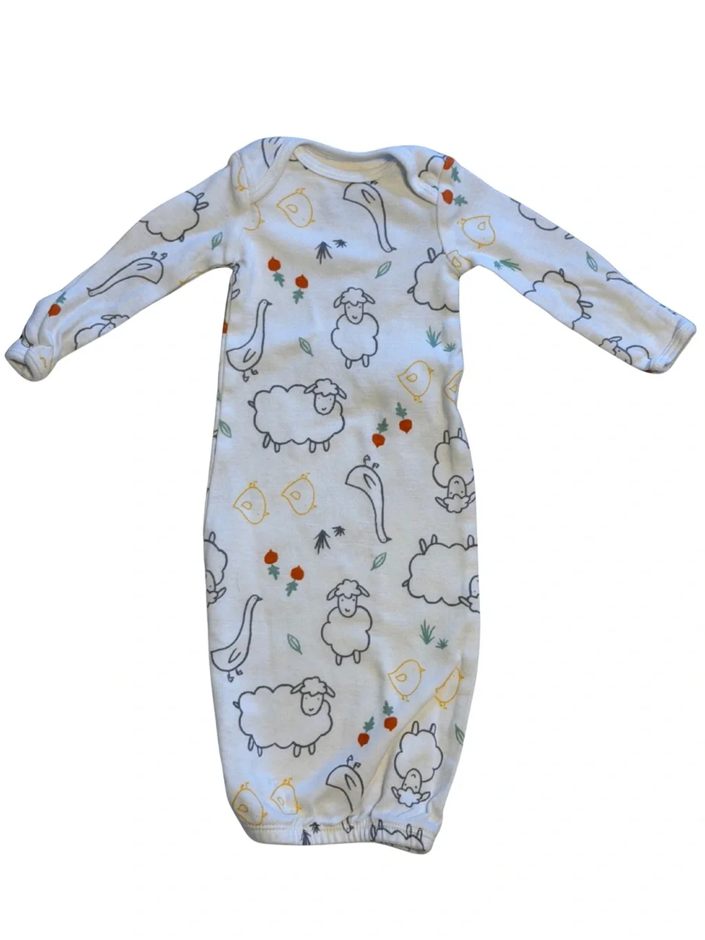 Carter's Yellow Stripe & White Sheep Sleep Sacks - 2 Pack